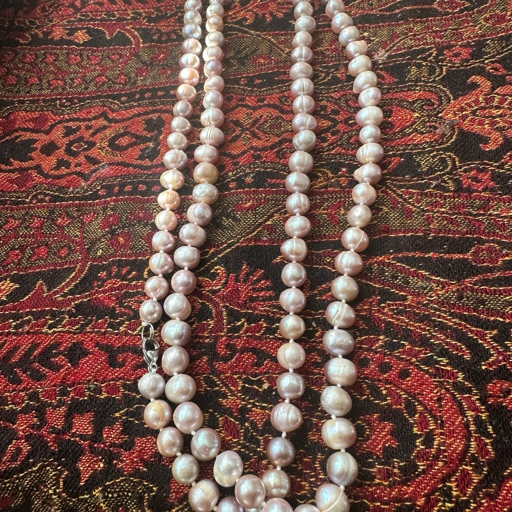 Elegant Pearl real  Necklace